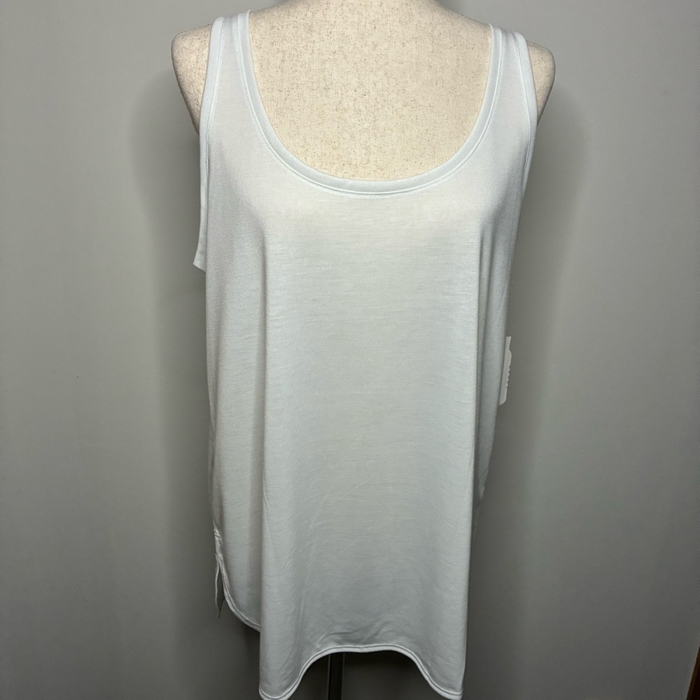 Joe Fresh White Boyfriend Tank Top Size L